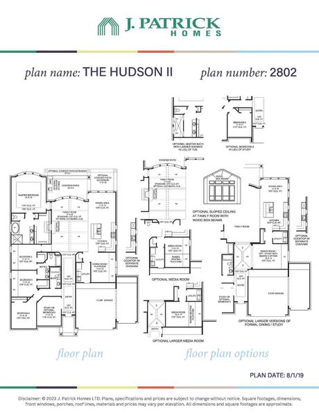 2D floor plan layout of this home in Jordan Ranch 70' Lots, Fulshear, TX (Image 5).