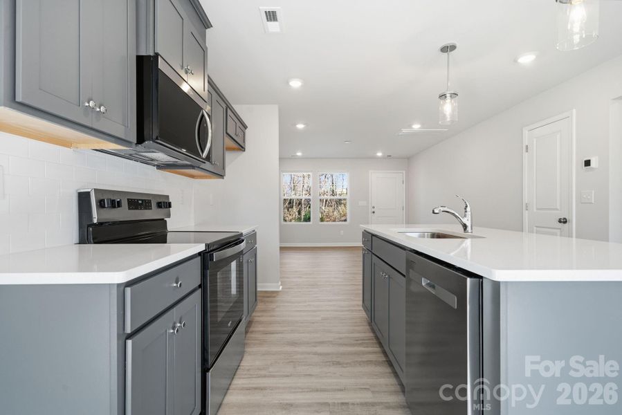 Furnished interior view inside a new home in , Statesville (Image 16). Furnished interior view inside a new home in , Statesville (Image 16).