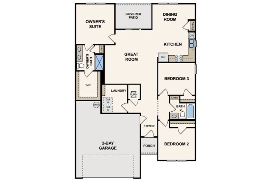 2D floor plan layout for the Belmont by Century Complete in Maple Ridge, Newton, NC (Image 2). 2D floor plan layout for the Belmont by Century Complete in Maple Ridge, Newton, NC (Image 2).