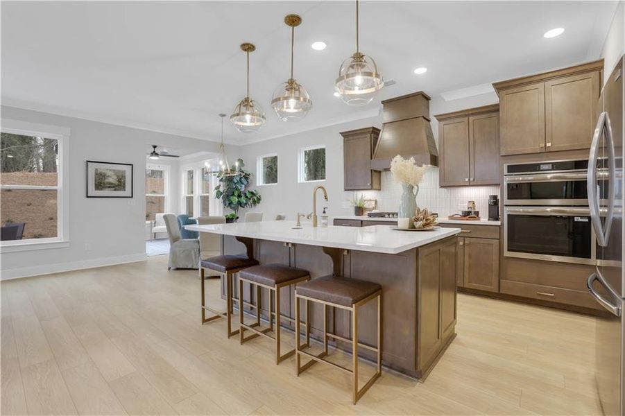 Furnished interior view inside a new home in Villas at Dawsonville, Dawsonville (Image 12).