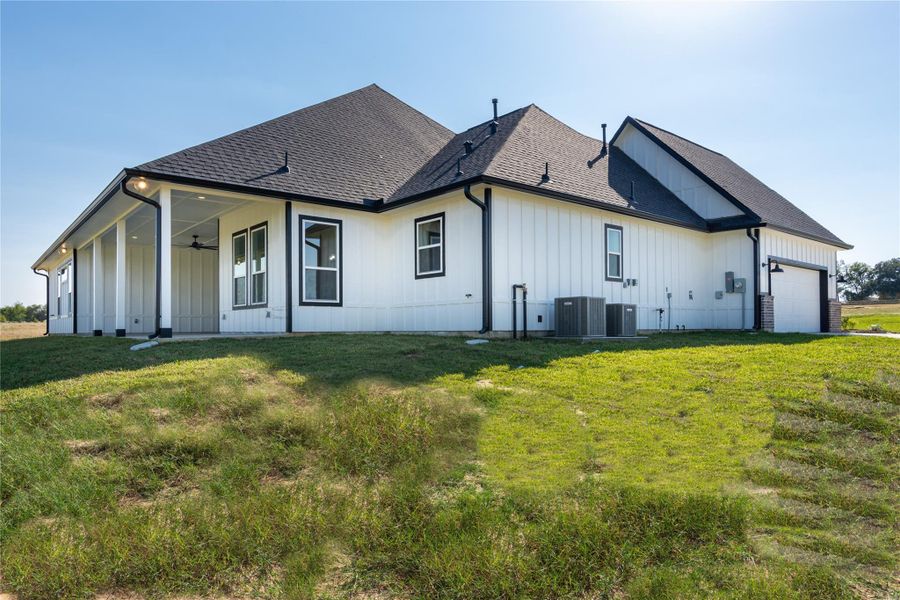 Exterior details and patio area of a home in , Chappell Hill (Image 33).