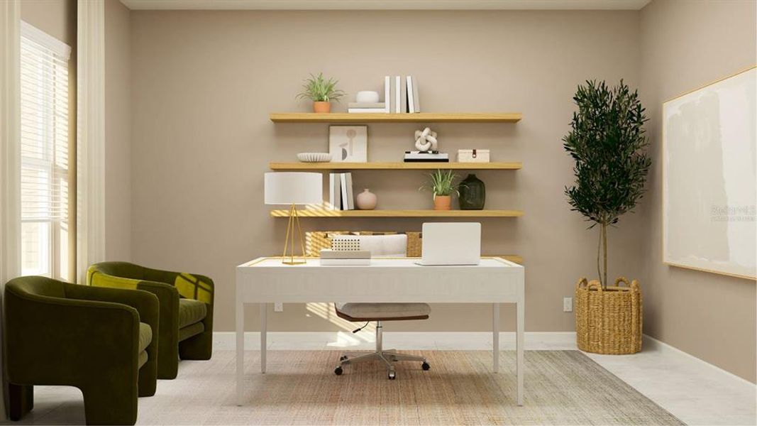 Furnished interior view inside a new home in Meadow Pointe, Groveland (Image 16).