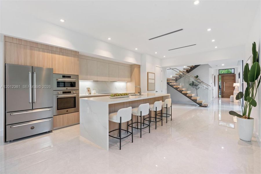Furnished interior view inside a new home in , Miami (Image 11).
