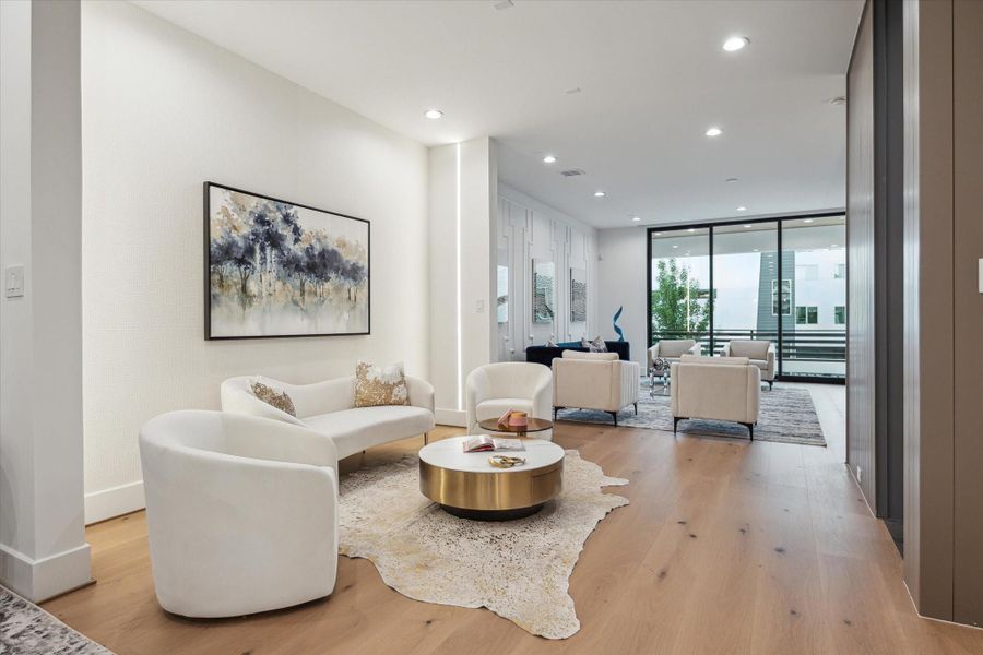 Furnished interior view inside a new home in , Houston (Image 26).