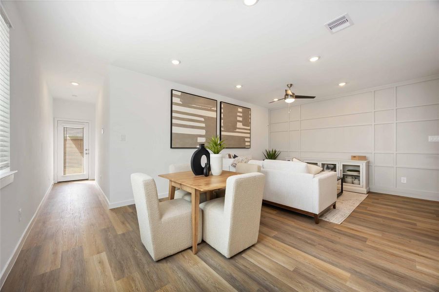 Furnished interior view inside a new home in Grand West, Houston (Image 12).