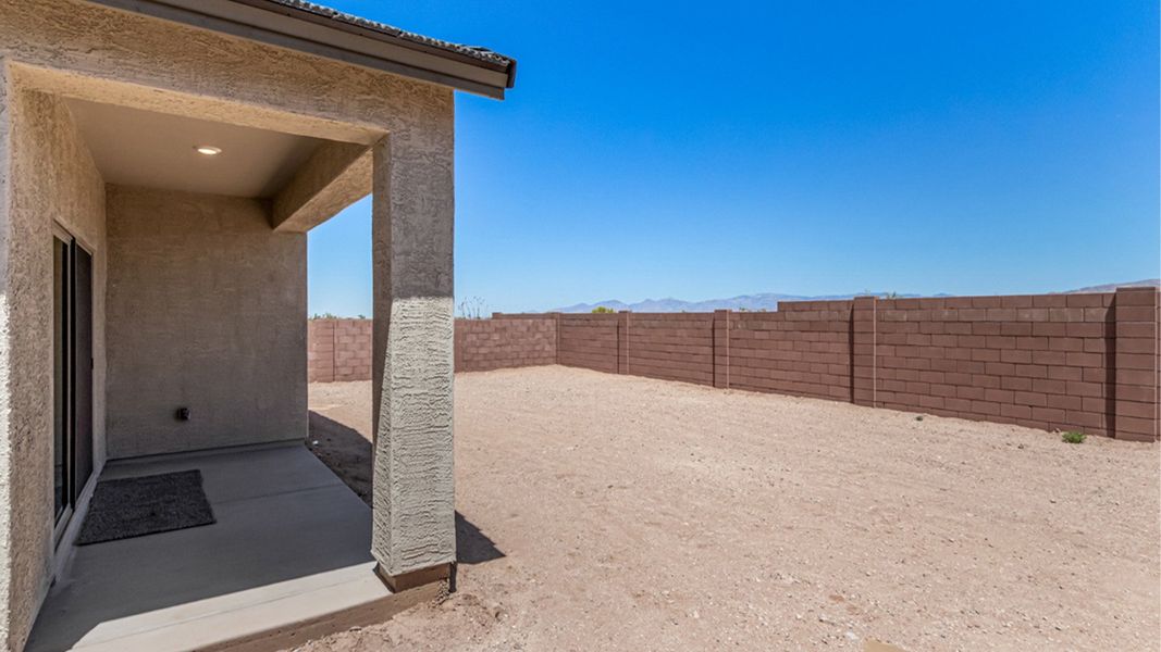 Representative exterior photo of a completed home built from the Amber by D.R. Horton in Hanson Ridge, Vail, AZ (Image 23).