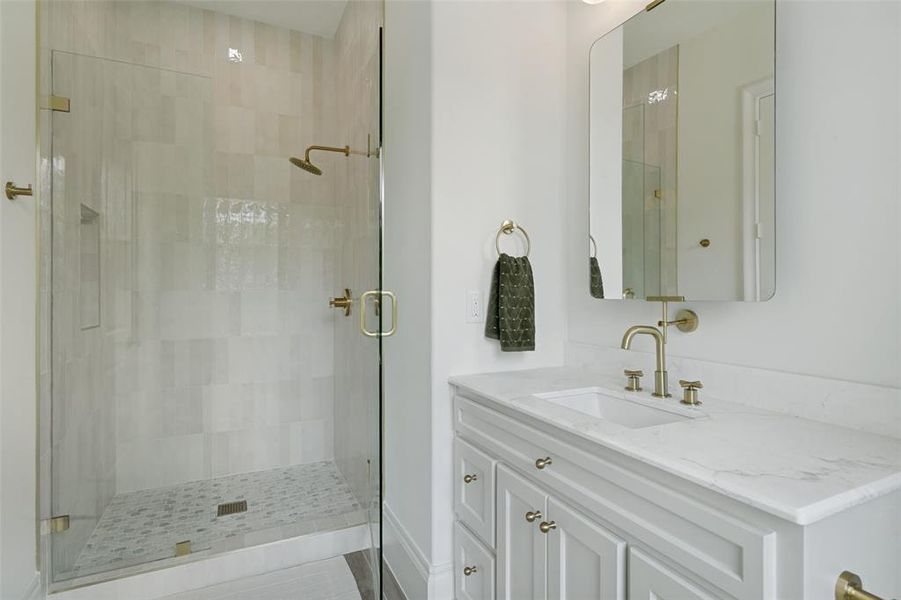 Furnished interior view inside a new home in , Keller (Image 27).