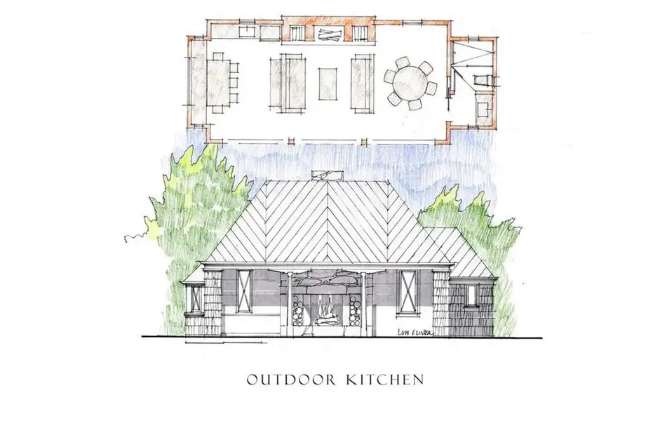 Exterior rendering of this home design in , Alpharetta, GA (Image 3).