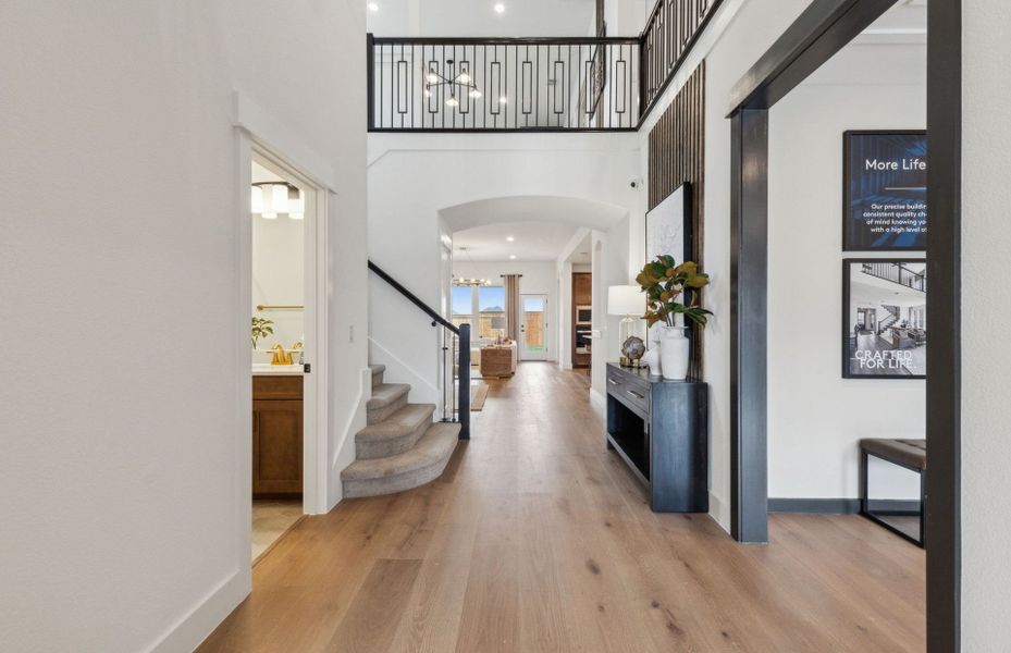 Furnished interior view inside a new home in Creekview Meadows, Pilot Point (Image 9).