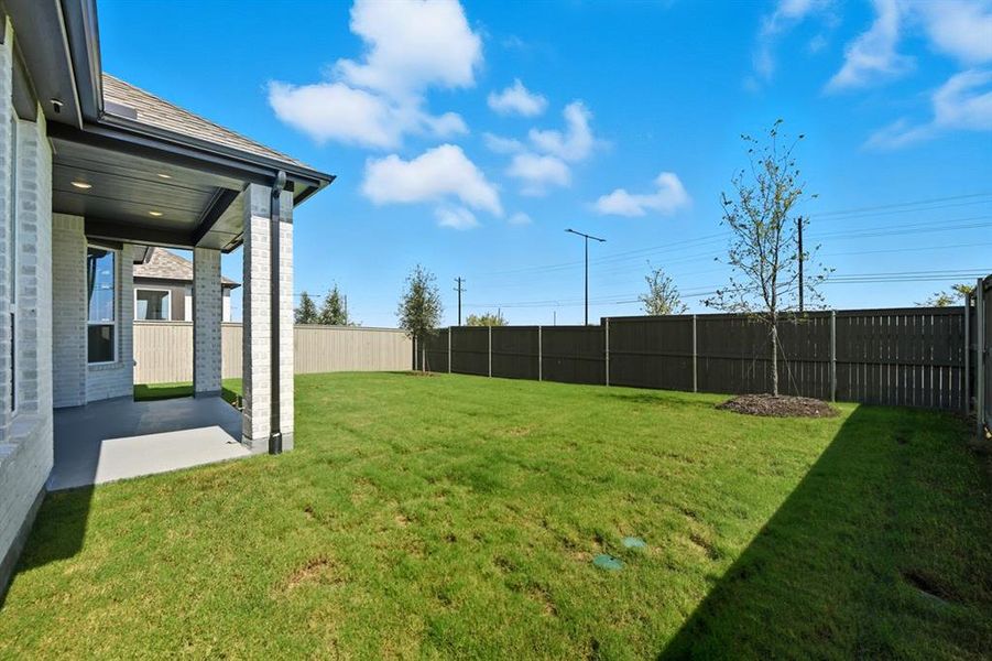 Exterior details and patio area of a home in Pecan Square: 50ft. lots, Northlake (Image 1). Exterior details and patio area of a home in Pecan Square: 50ft. lots, Northlake (Image 1).