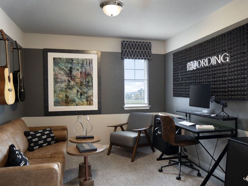 Furnished interior view inside a new home in Waterstone Crossing, Kyle (Image 12).