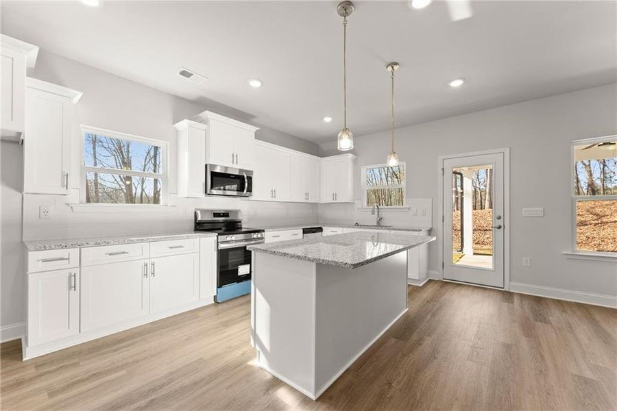 Furnished interior view inside a new home in The Fields of Walnut Creek, Pendergrass (Image 8).