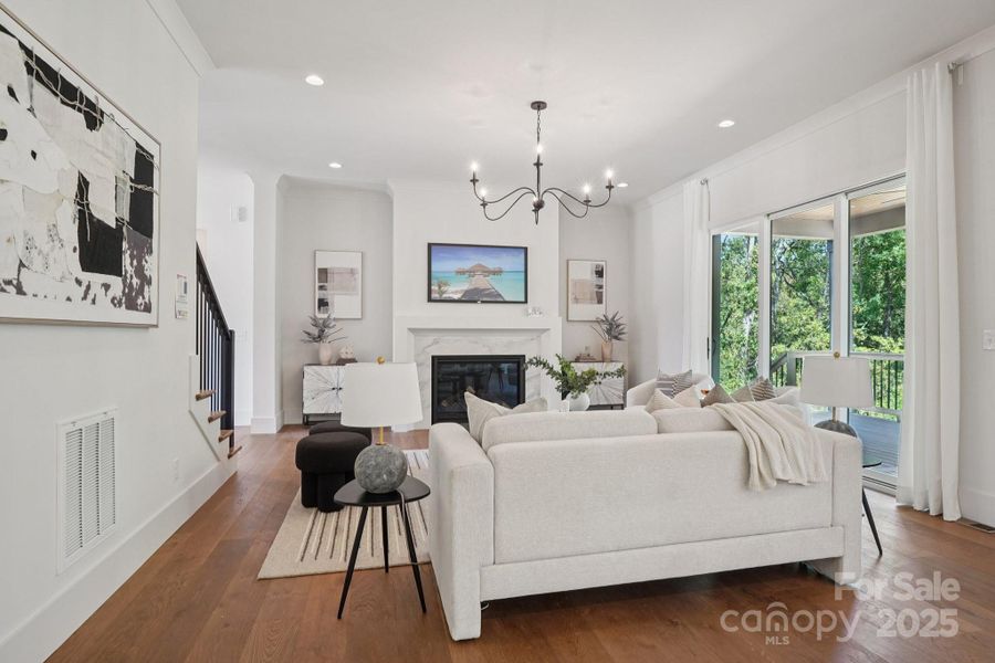 Furnished interior view inside a new home in , Huntersville (Image 17).