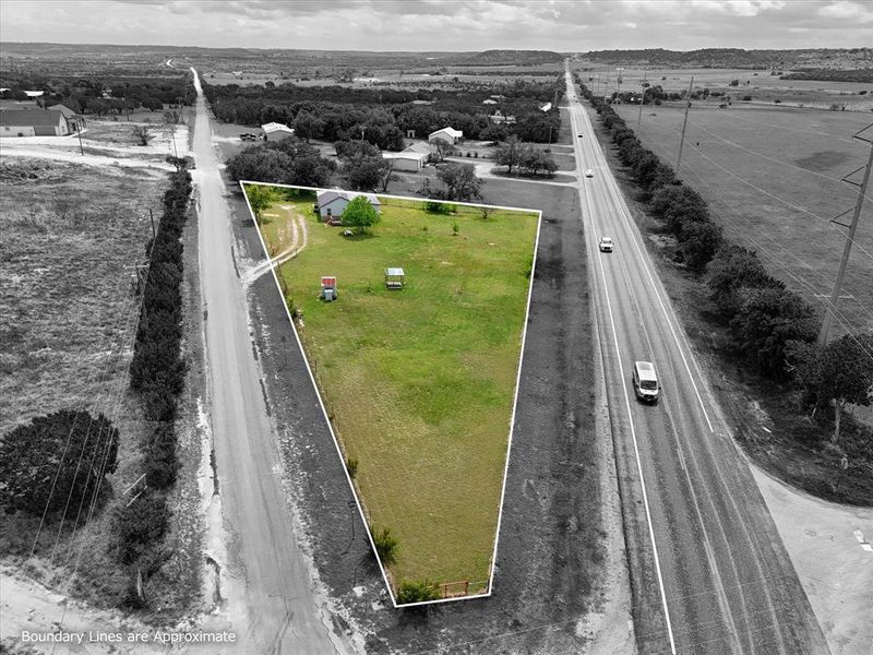 View of property location with property parcel outlined