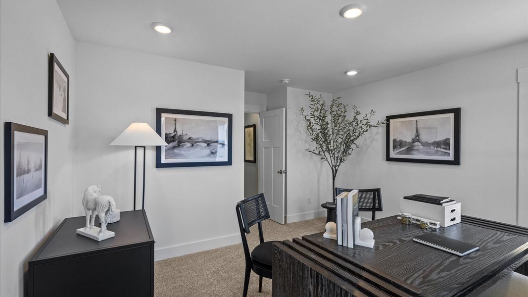 Representative furnished interior of a home built from the Mint by DRB Homes in Pleasant Falls, Moore (Image 7).