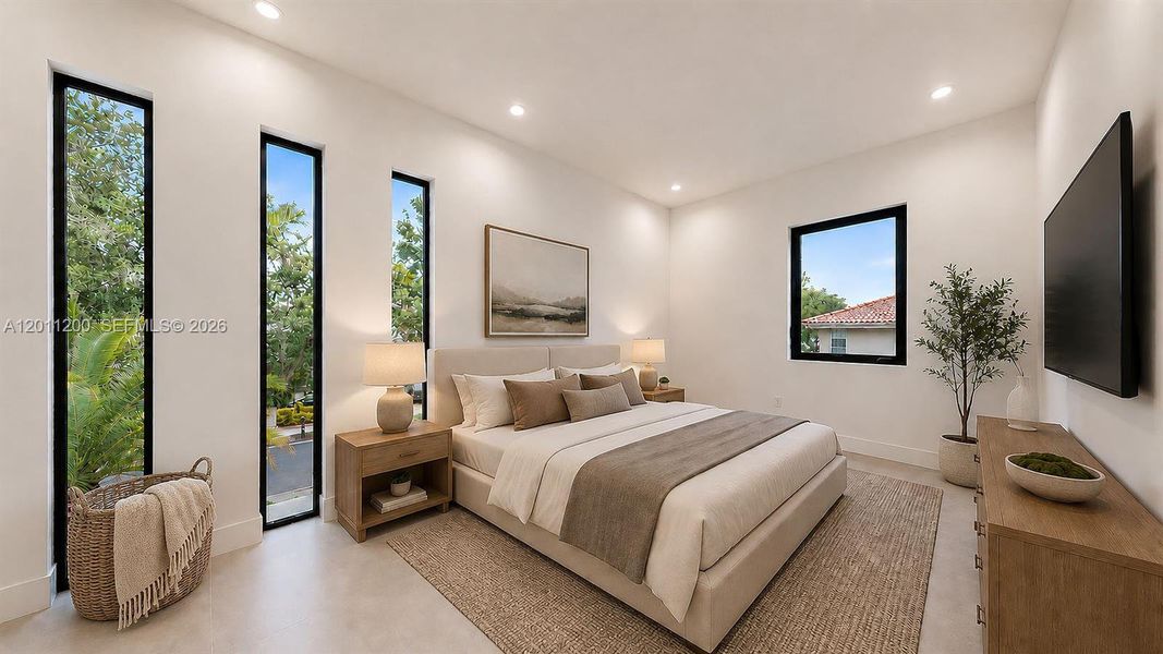 Furnished interior view inside a new home in , Miami Lakes (Image 21).
