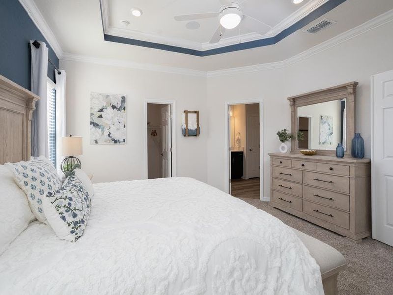 Enjoy rest and relaxation in your spacious owner`s suite - Shelby II by Highland Homes