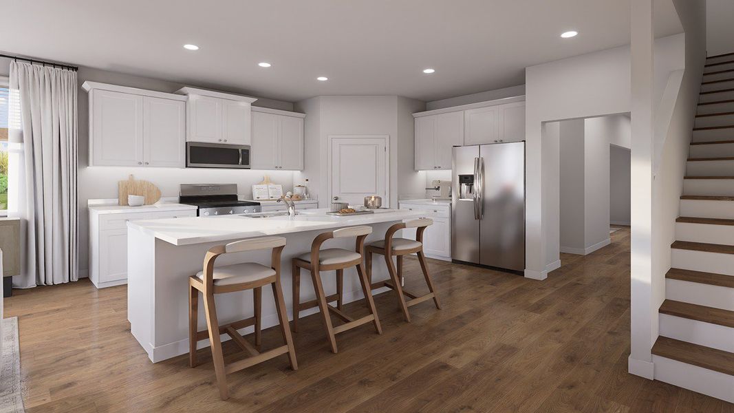 Furnished interior view inside a new home in The Cove at Mallard Crossing, Summerville (Image 3).