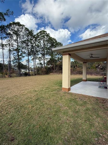 Exterior details and patio area of a home in , Palm Coast (Image 3). Exterior details and patio area of a home in , Palm Coast (Image 3).