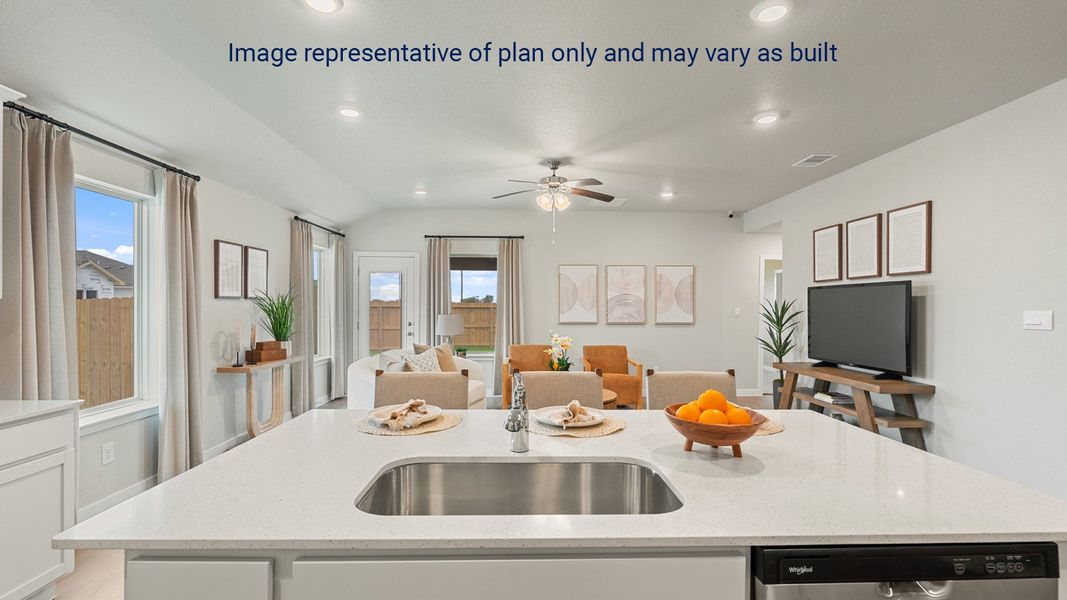 Representative furnished interior of a home built from the Lakeway by D.R. Horton in King's Landing, Corpus Christi (Image 7). Representative furnished interior of a home built from the Lakeway by D.R. Horton in King's Landing, Corpus Christi (Image 7).