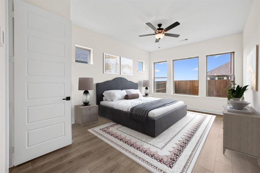 Furnished interior view inside a new home in Tavolo Park Cottages, Fort Worth (Image 10). Furnished interior view inside a new home in Tavolo Park Cottages, Fort Worth (Image 10).