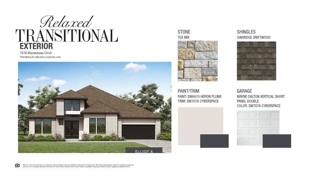 Sample of building materials used in homes in Provence, Austin (Image 5).