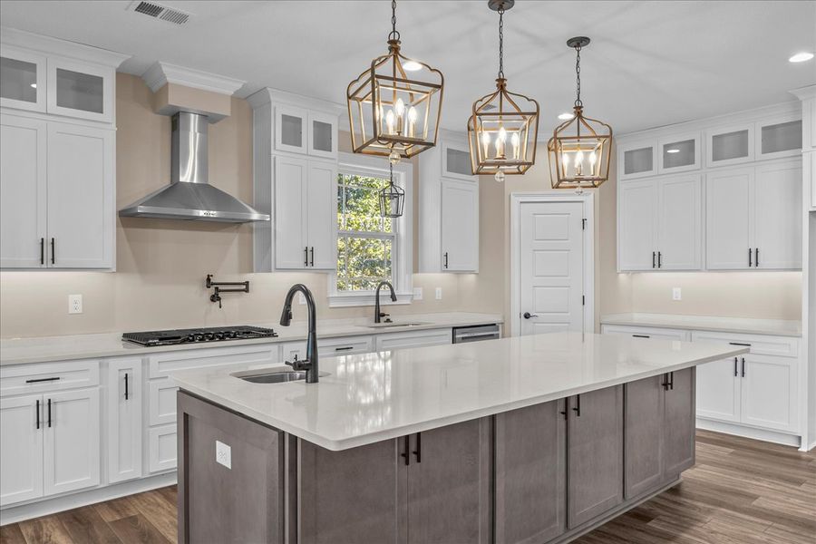 Representative furnished interior of a home built from the Converse Elite by Enchanted Homes in Pointe Summit, Slater-Marietta (Image 39).
