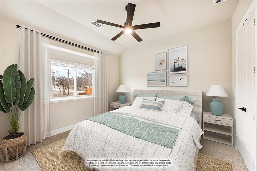 Furnished interior view inside a new home in Ridgepoint, Midlothian (Image 8).