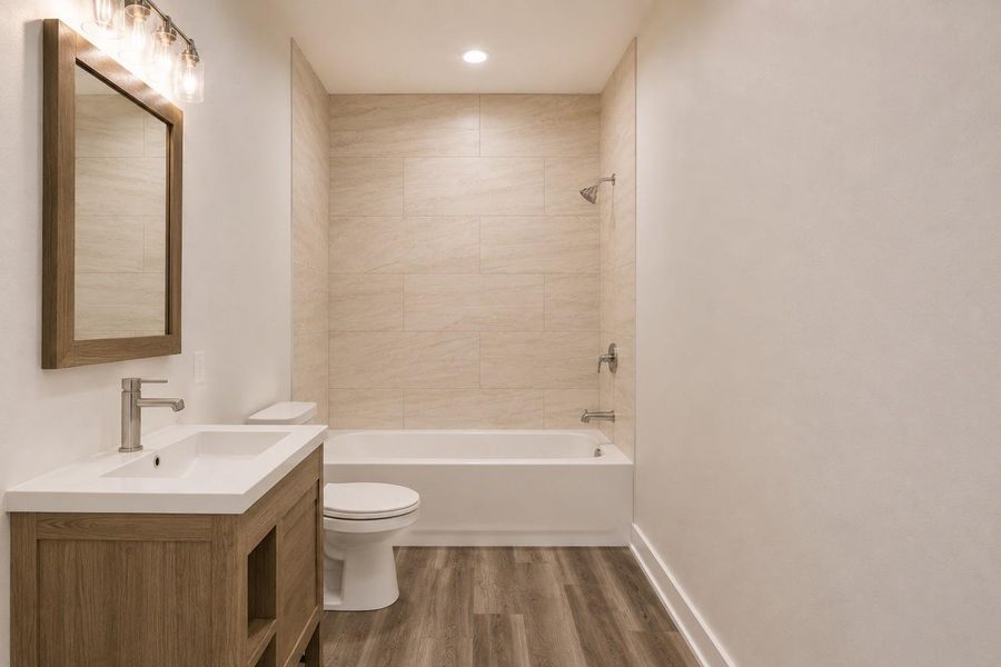 AI Rendering of what the builder/seller expects it to look like once the home is complete.