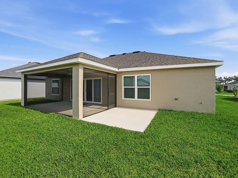 Exterior details and patio area of a home in , The Villages (Image 18). Exterior details and patio area of a home in , The Villages (Image 18).