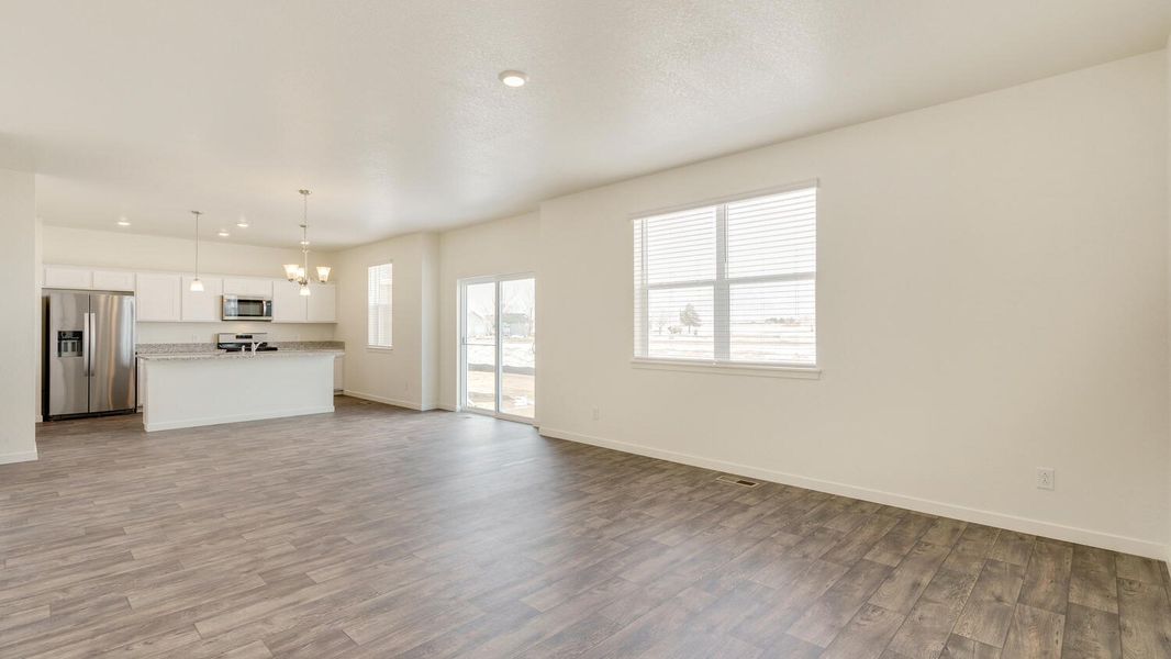 Representative unfurnished interior of a home built from the Gable by D.R. Horton in Brighton Crossing, Brighton (Image 14).