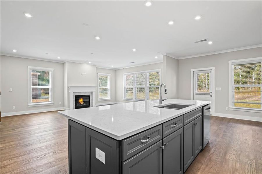 Furnished interior view inside a new home in Briar Creek, Atlanta (Image 11).