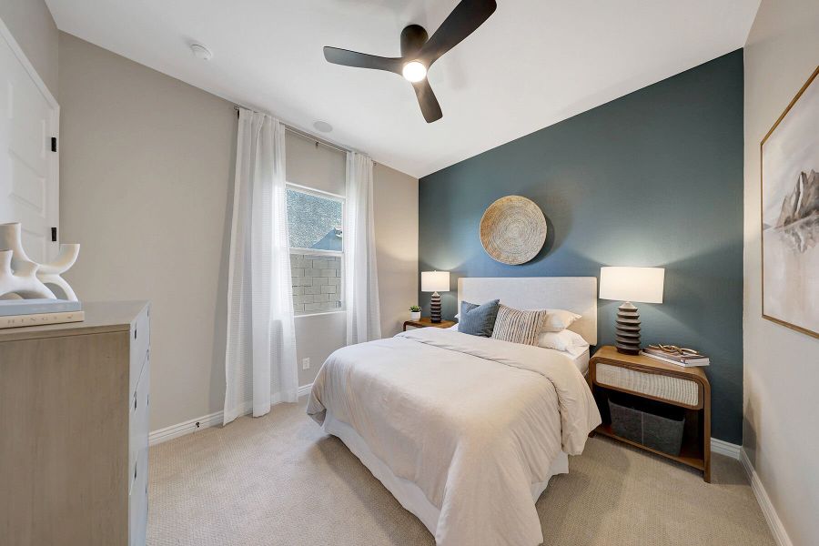 Representative furnished interior of a home built from the Harbor by Mattamy Homes in Miravida, Surprise (Image 32).