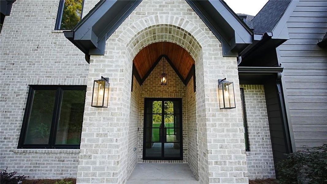 Exterior details and patio area of a home in , Flowery Branch (Image 4).