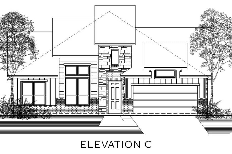Representative rendering of the exterior for the The Siena by Lillian Custom Homes (Image 4).