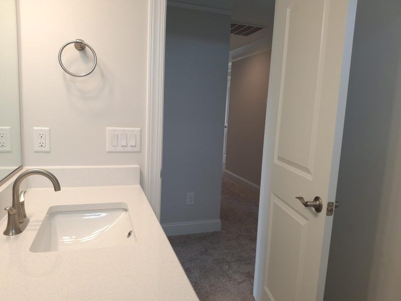 Close-up of interior finishes inside a home in Weybridge, Burlington (Image 19).