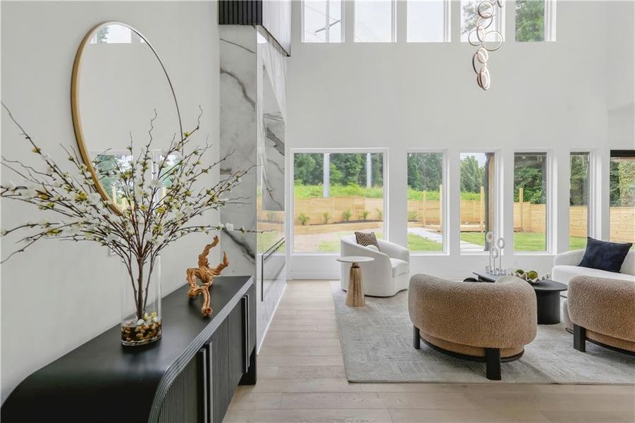 Furnished interior view inside a new home in , Atlanta (Image 14).