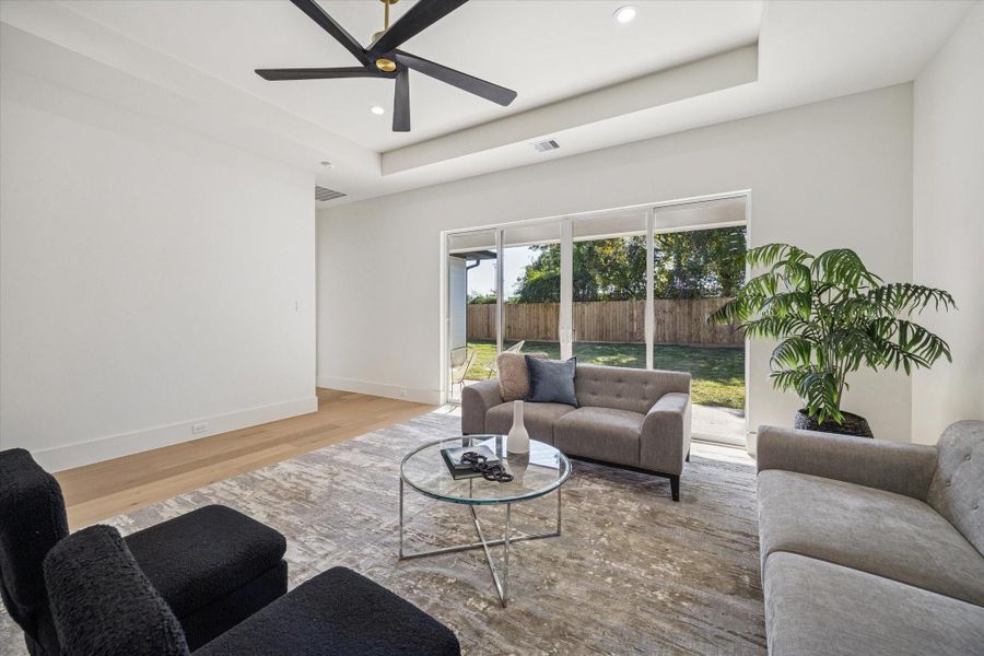 Furnished interior view inside a new home in , Houston (Image 17).