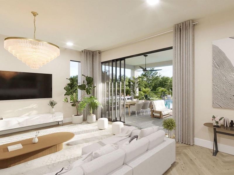 Furnished interior view inside a new home in , West Palm Beach (Image 8).