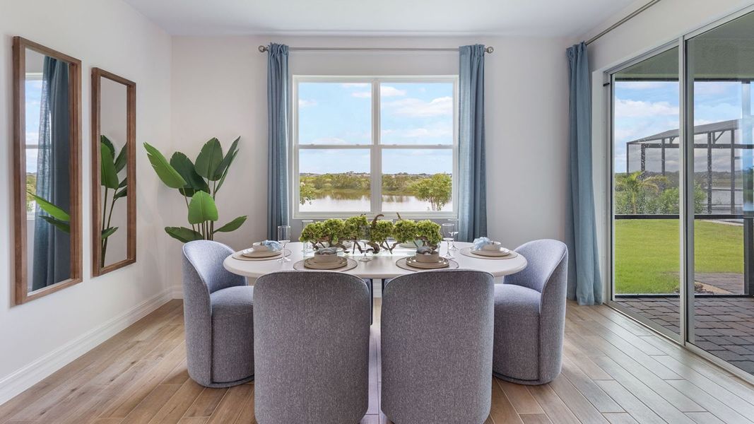 Representative furnished interior of a home built from the DENHAM by D.R. Horton in Lakes of Mount Dora, Mount Dora (Image 11).