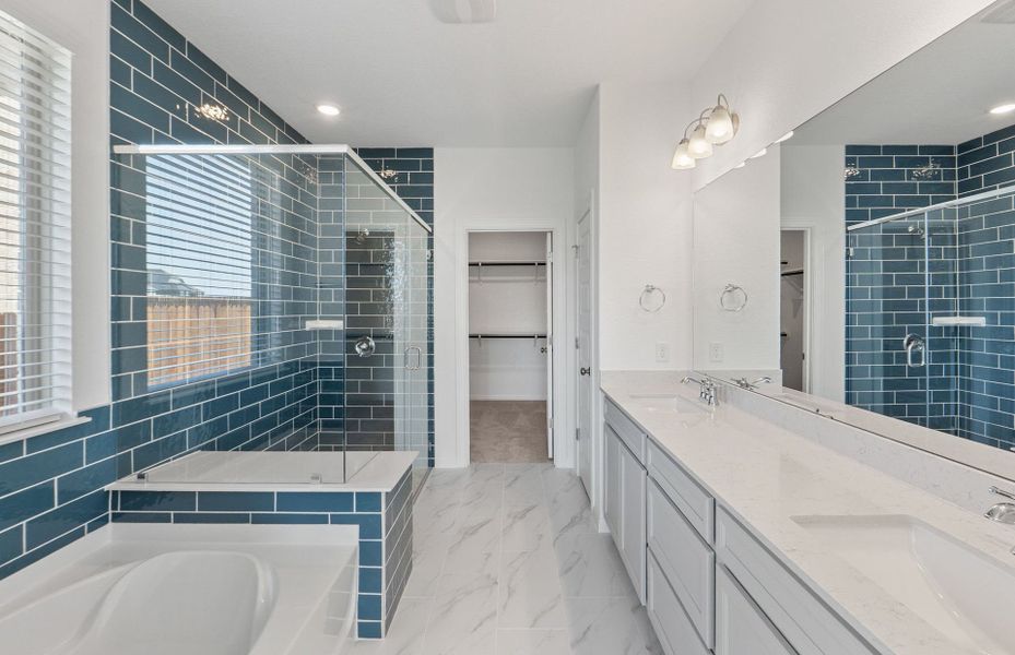 Furnished interior view inside a new home in Saddleback at Santa Rita Ranch, Liberty Hill (Image 15). Furnished interior view inside a new home in Saddleback at Santa Rita Ranch, Liberty Hill (Image 15).