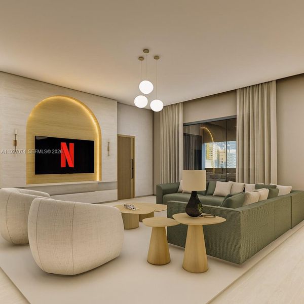 Furnished interior view inside a new home in , Lighthouse Point (Image 14).