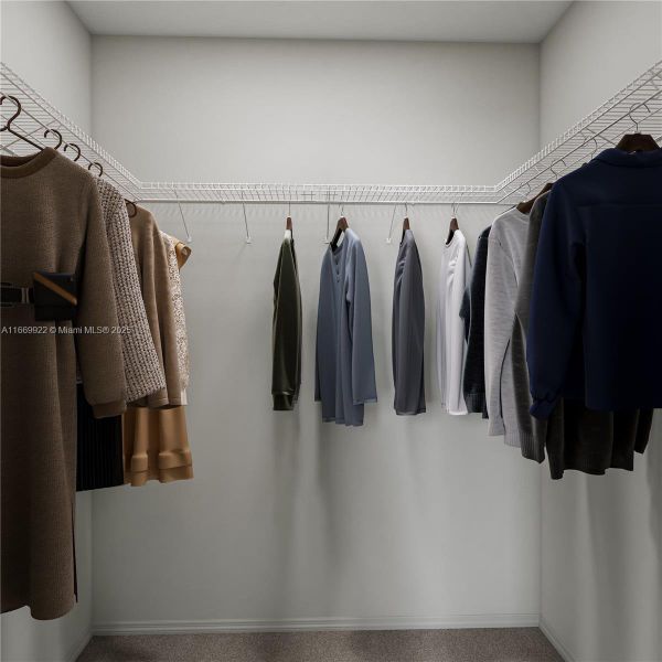 Furnished interior view inside a new home in Vivant: The Boulevard Collection, Miami (Image 5).