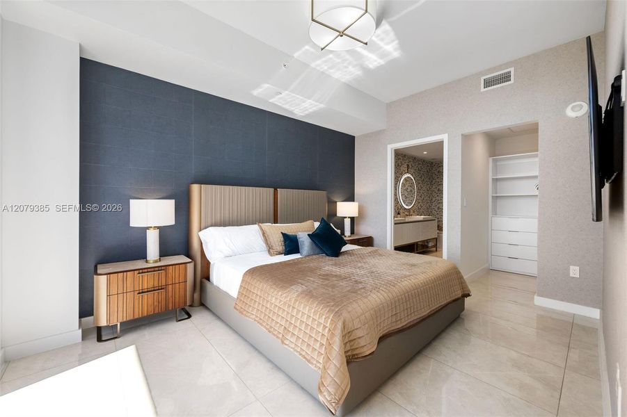 Furnished interior view inside a new home in , Miami (Image 5). Furnished interior view inside a new home in , Miami (Image 5).
