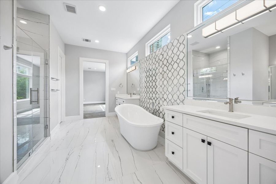 Furnished interior view inside a new home in , Houston (Image 13).