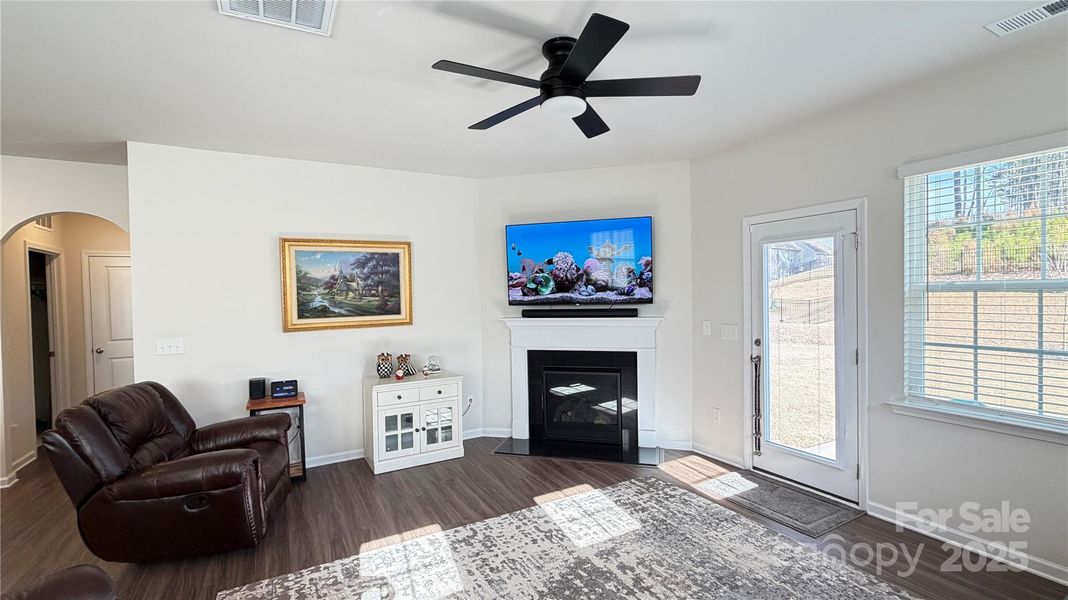 Furnished interior view inside a new home in Falls Cove at Lake Norman: Falls Cove at Lake Norman - Phase 3 & 4, Troutman (Image 9). Furnished interior view inside a new home in Falls Cove at Lake Norman: Falls Cove at Lake Norman - Phase 3 & 4, Troutman (Image 9).