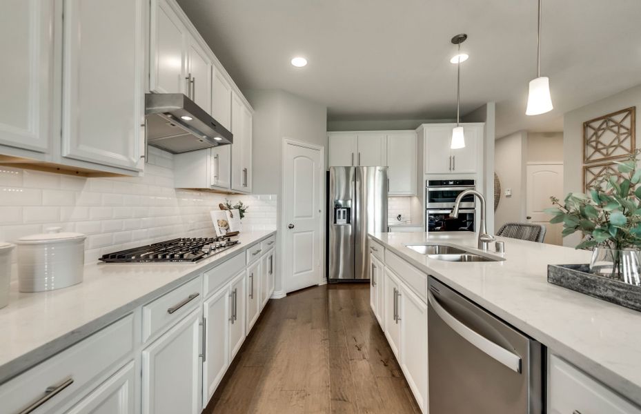 Spacious kitchen with abundant cabinet space