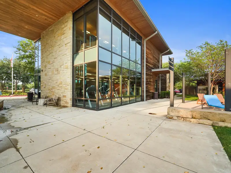 Stay active close to home—Cane Island’s fitness center is fully equipped and beautifully designed, with easy access to trails and outdoor spaces.