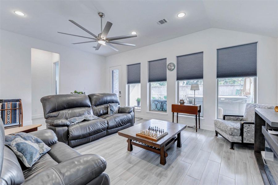 Furnished interior view inside a new home in Cross Creek West 55', Fulshear (Image 28).