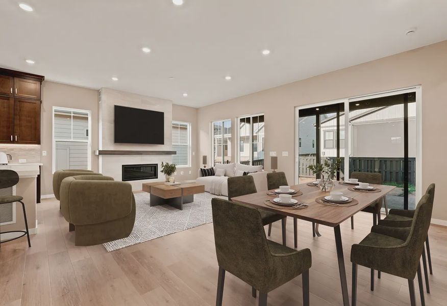 Homesite 68 Great Room + Dining - Virtually Staged - 6 of 16 Homesite 68 Great Room + Dining - Virtually Staged - 6 of 16